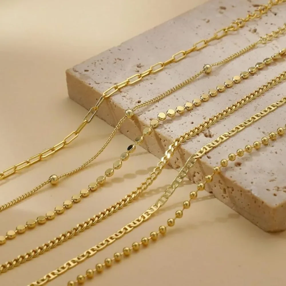 NEW 14K Gold Plated Elegant Gold Bracelet Set